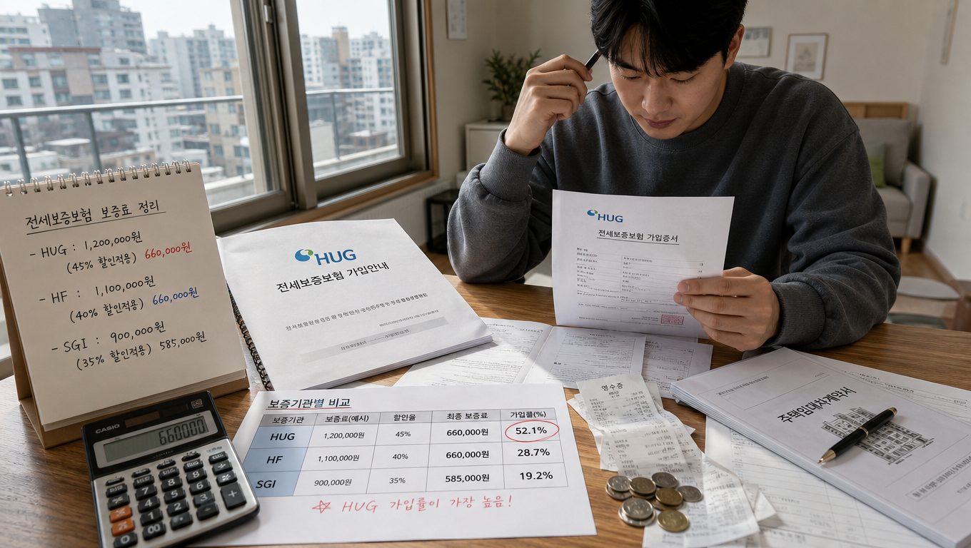 서울 전세보증보험 HUG 가입 비용과 혜택