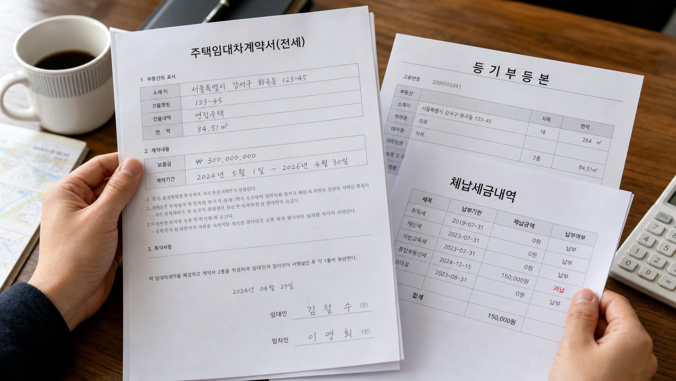 서울 빌라 전세 계약 전 확인 서류와 지원 서비스